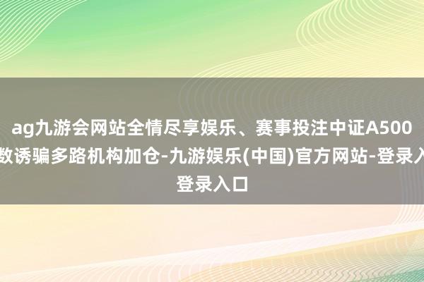 ag九游会网站全情尽享娱乐、赛事投注中证A500指数诱骗多路机构加仓-九游娱乐(中国)官方网站-登录入口
